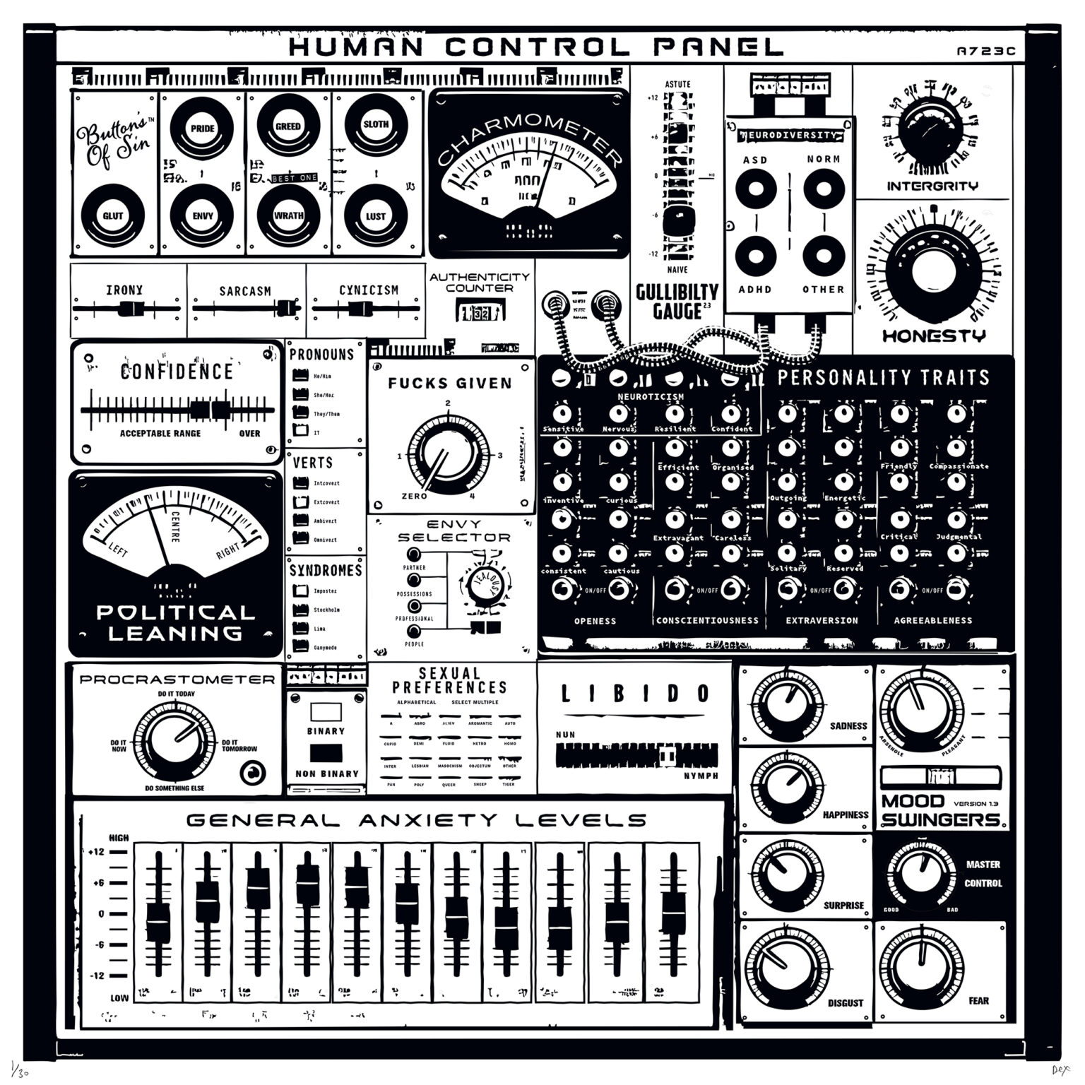 Human Contol Module Human Control Panel - DEX